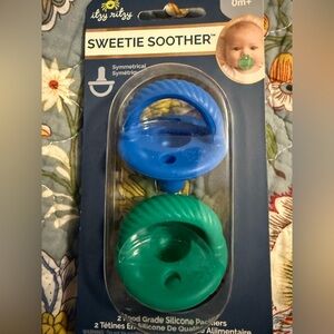 Itzy Ritzy Sweetie Soother Pacifiers in Blue and Teal